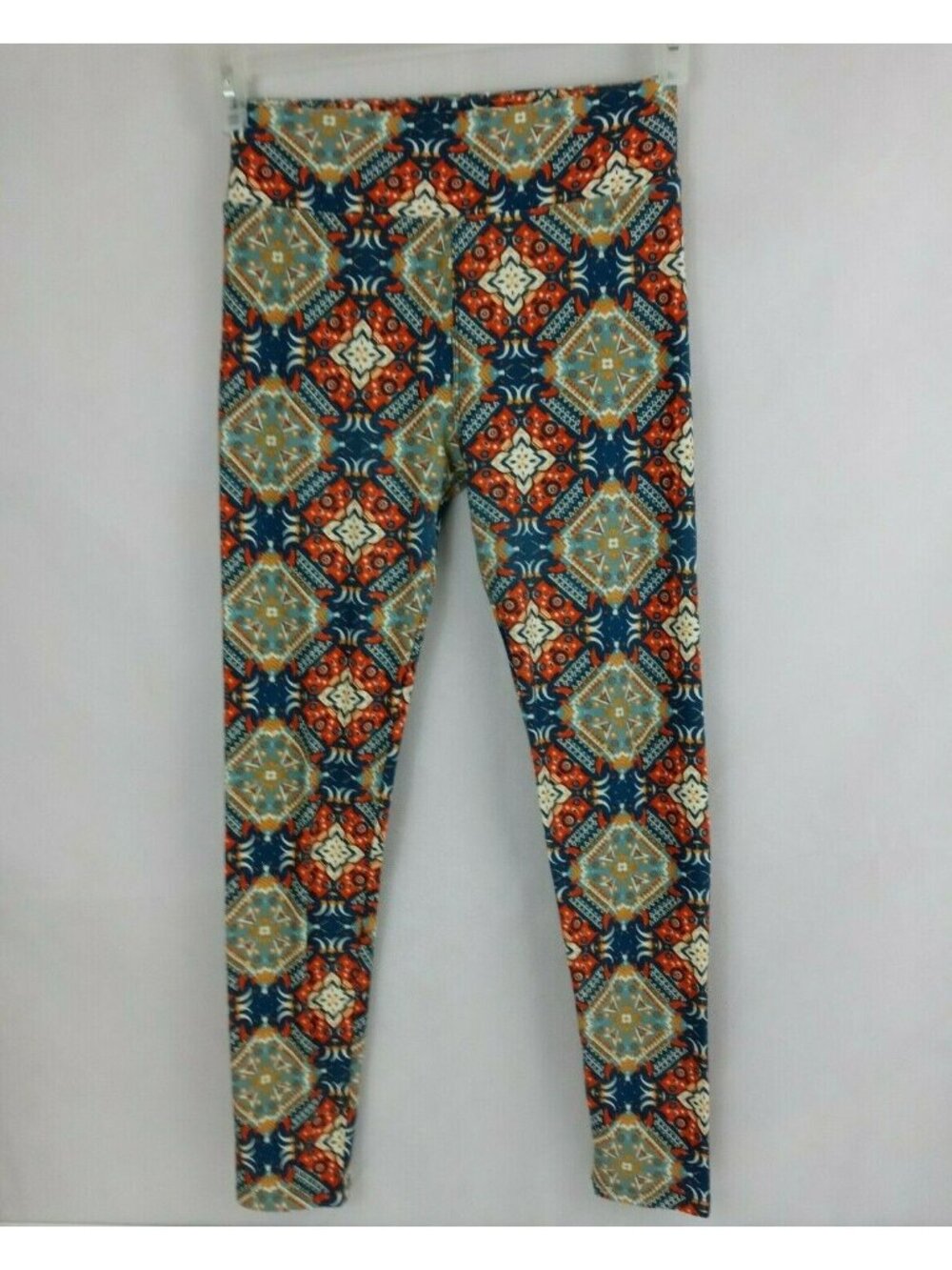 Lularoe One Size Leggings With Beautiful Multi-Color Aztec Design
